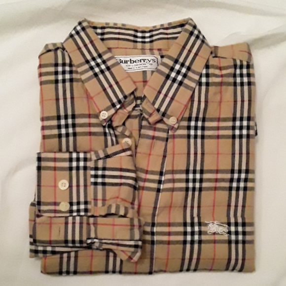 BURBERRY MEN'S LONG SLEEVE SHIRT M - Picture 6 of 6